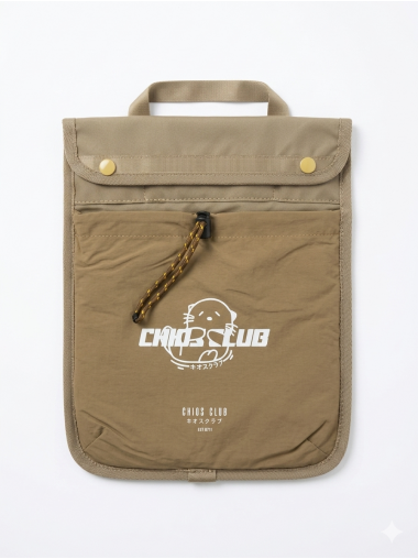 【飛ぶ! 旅行系列】CHIOS CLUB -  旅行背囊連專用iPad保護套/Beige (送水瀨散子包) 